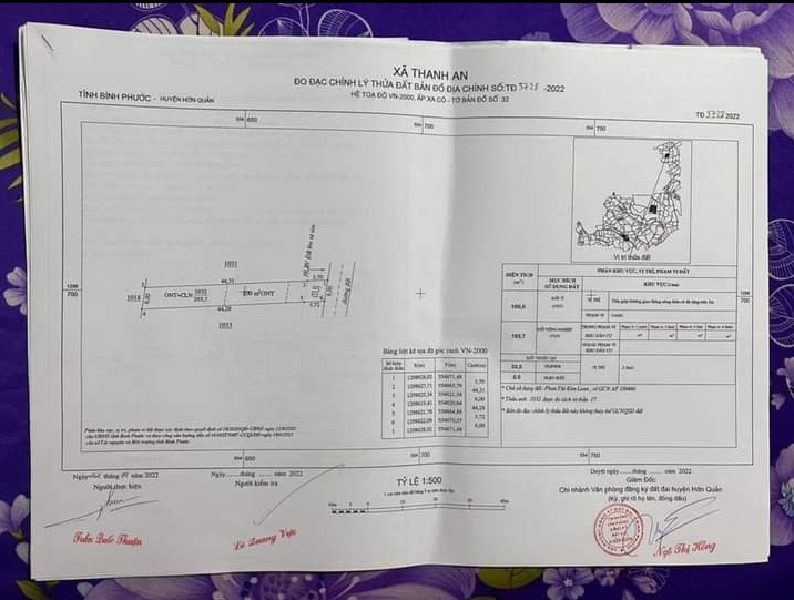 Bán đất xã Thanh An giá 560tr dt 6×43×100tc