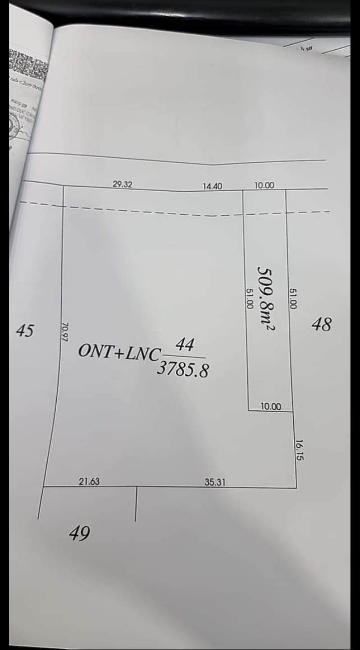 Bán đất phường Hưng Chiến giá 920tr dt 10×51