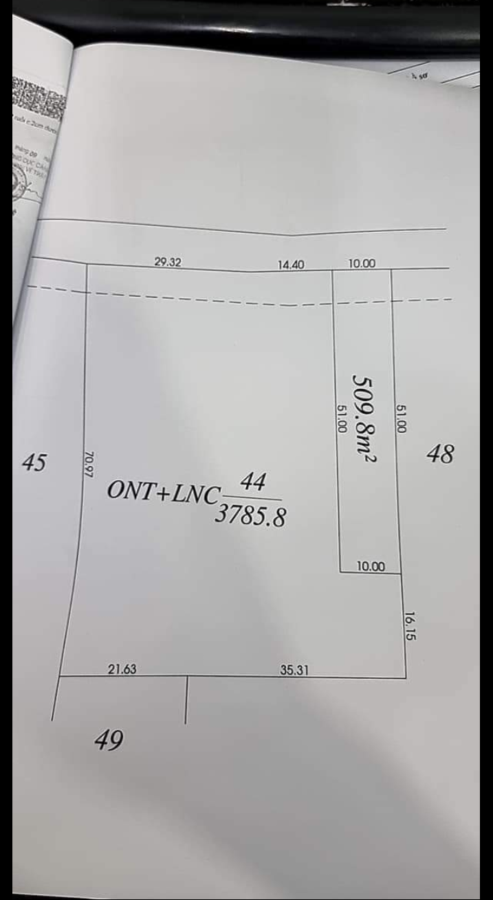 Bán đất phường Hưng Chiến giá 920tr dt 10×51