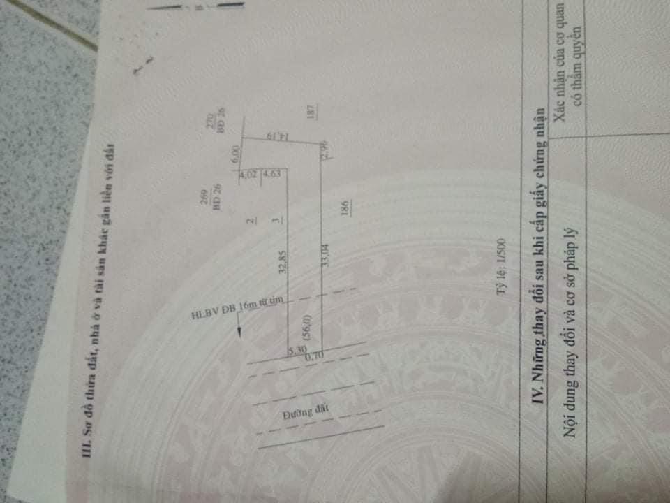 Bán đất xã Thanh Lương giá 960tr dt 6x35x100tc