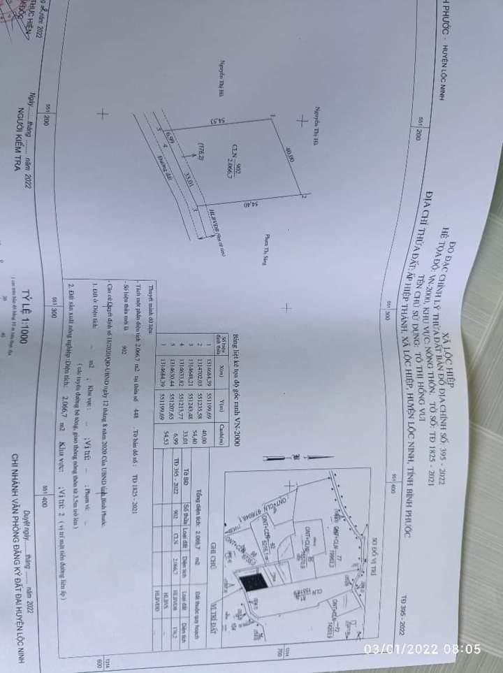 Bán đất xã Lộc Hiệp giá 56tr/m dt 40×54