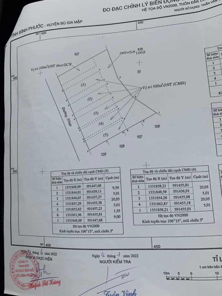 Bán đất xã Đăk Ơ giá 95tr/m dt 30×40×600tc