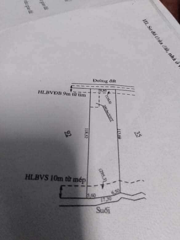 Bán đất ấp 6 xã Lộc An giá 1tỷ2 dt 3sào3