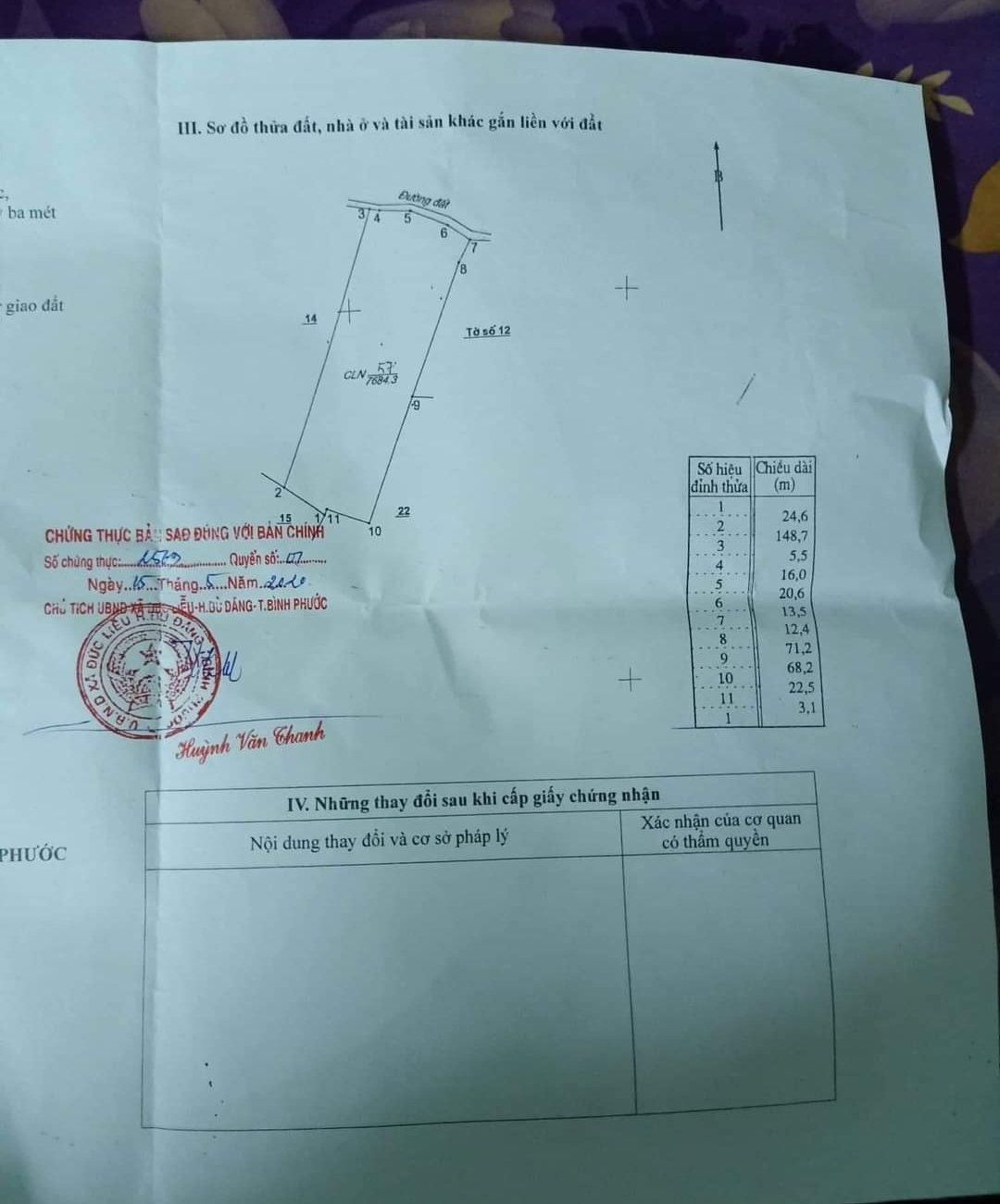 Bán đất xã Nghĩa Bình giá 1,3tỷ dt 8xào