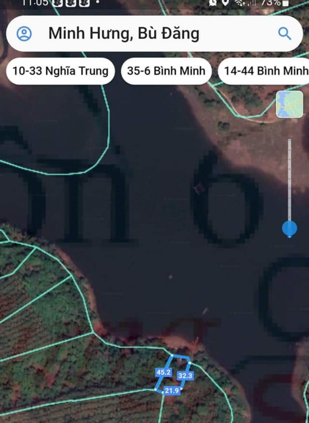 Bán đất xã Minh Hưng giá 199tr dt 1085m2