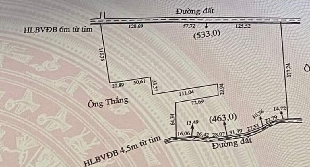 Bán đất xã Lộc Tấn giá 2,6tỷ/ha dt 5ha