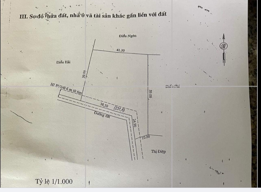 Bán đất xã Lộc Thuận giá 1,4tỷ ft 63*59