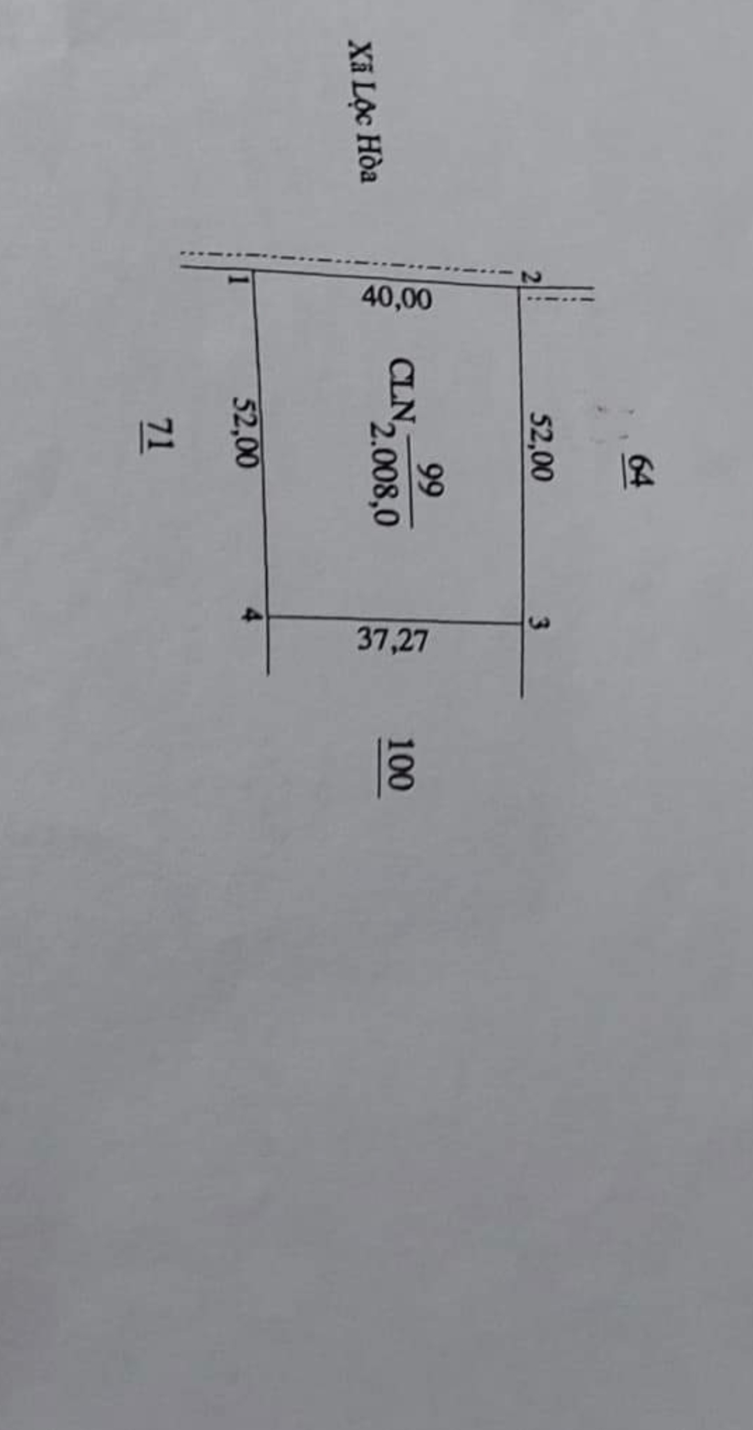 Bán đất xã Lộc An giá 42tr/m dt 38*52