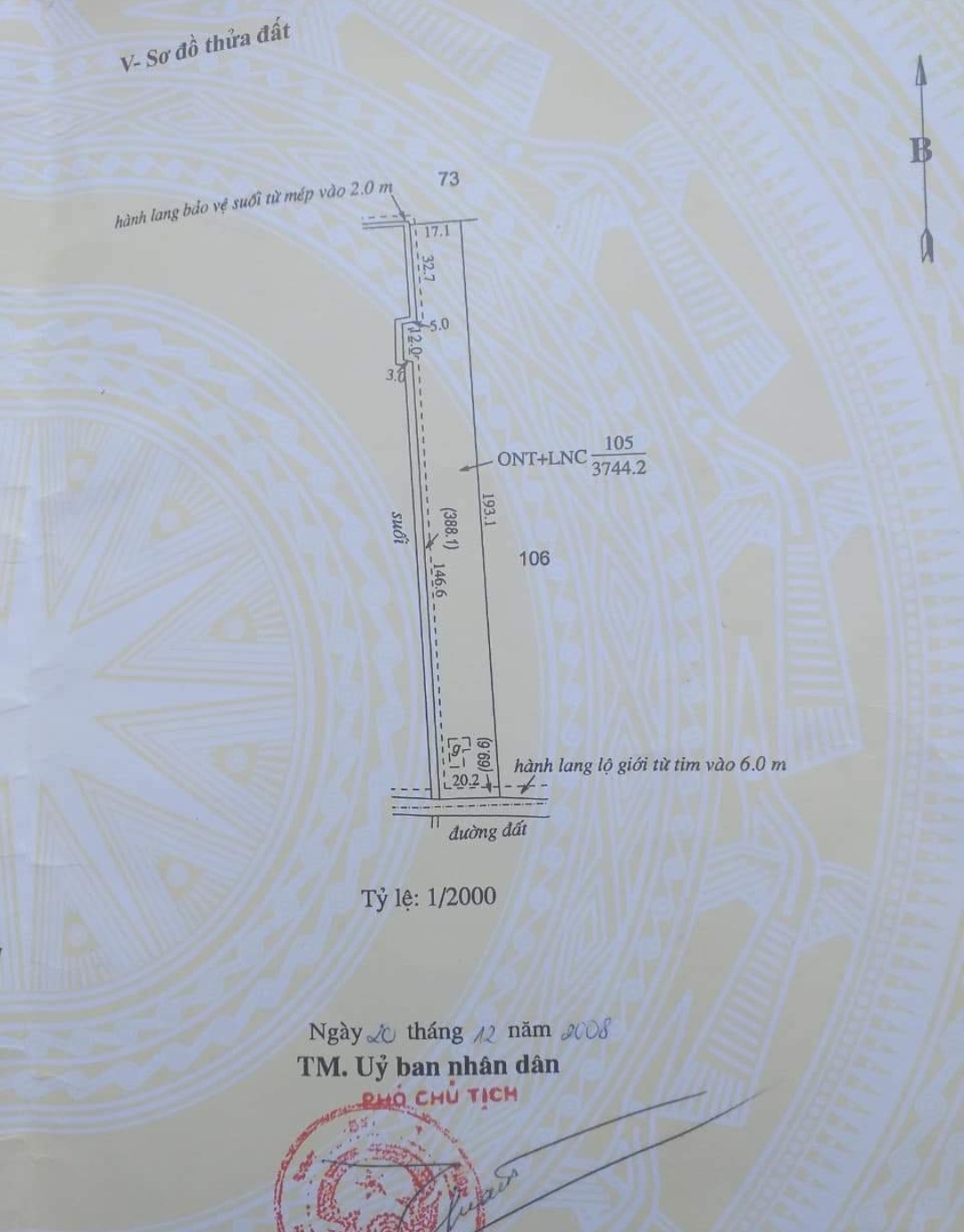 Bán đất xã An Khương giá 2,2tỷ dt 3,7xào*400tc