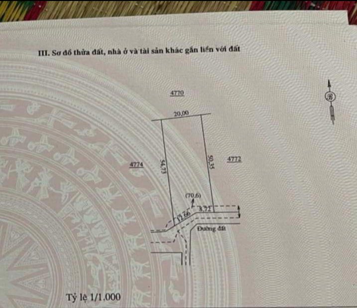 Bán đất xã Lộc Hưng giá 440tr dt 1sào