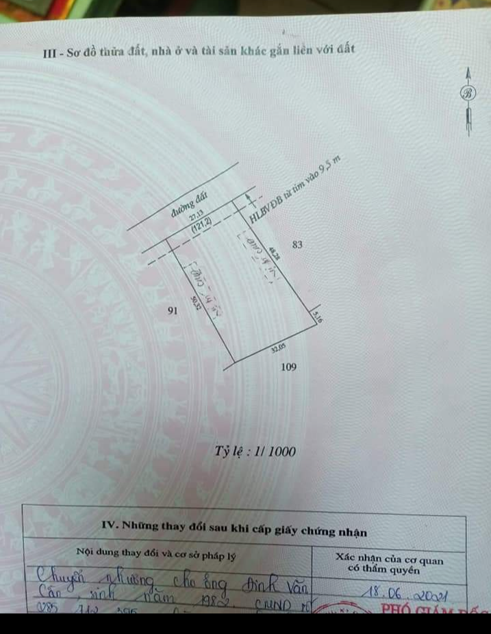 Bán đất ấp Suối Da xã Tân Hưng giá 180tr/m dt 27×50×200tc