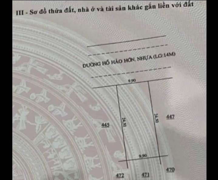 Bán đất phường Tân Phú giá 5 tỷ dt 10×24,5×full tc