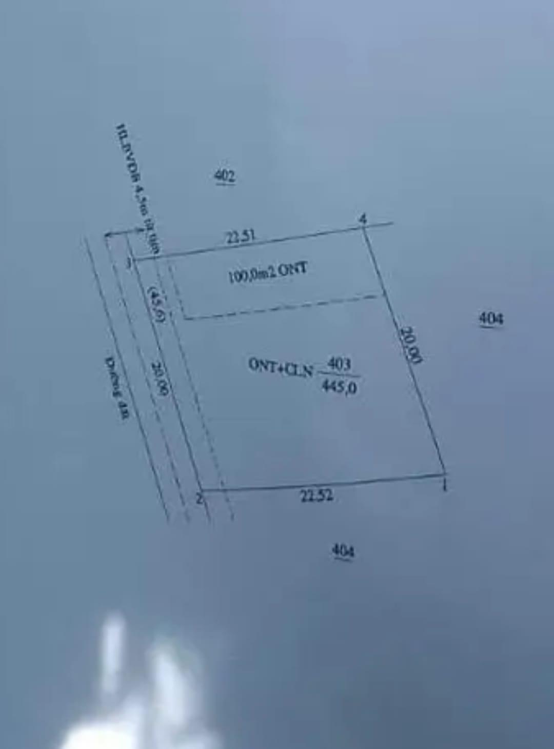 Bán đất xã Lộc Điền giá 310tr dt 20x22x100tc