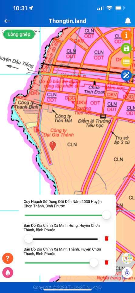 Bán đất phường Minh Long giá 450tr dt 5x50x100 tc