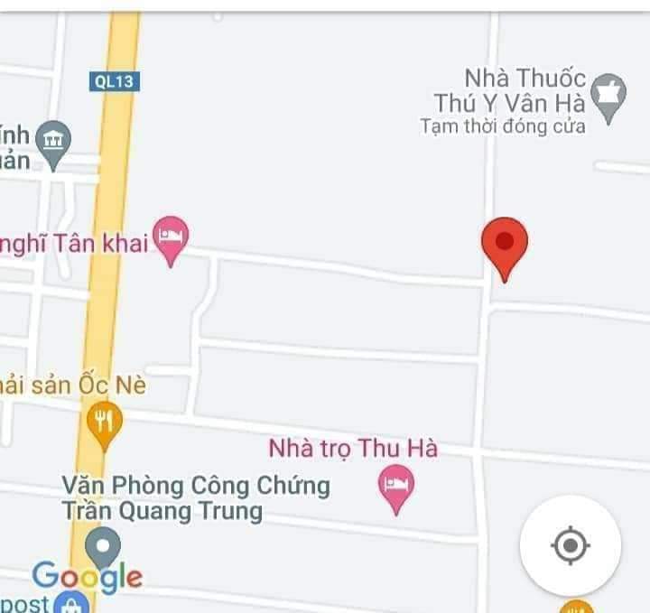 Bán đất tt Tân Khai giá 2tỷ3 dt 10×50×100tc