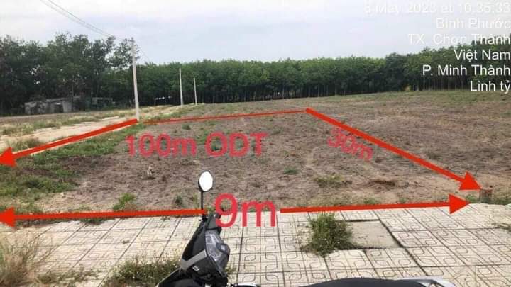 Bán đất phường Minh Thành giá 800tr dt 9x30x100 tc