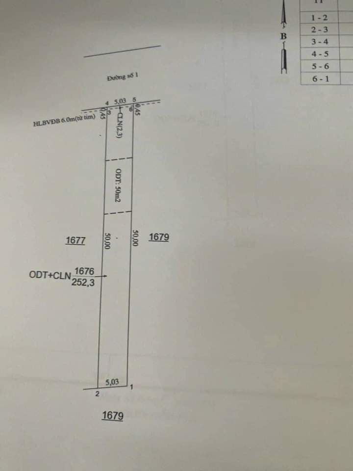 Bán đất phường Minh Hưng giá 520tr dt 5×50