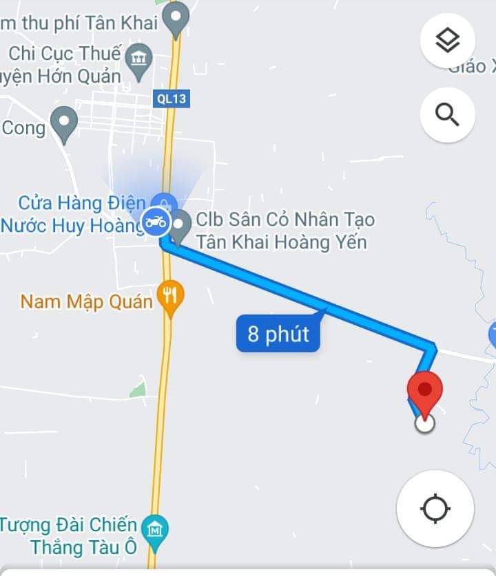 Bán đất tt Tân Khai giá 3tỷ3 dt 1ha4
