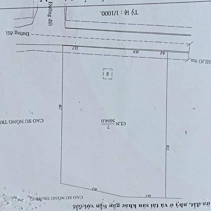 Bán đất xã Tân quan giá 2tỷ7 dt 5xào6