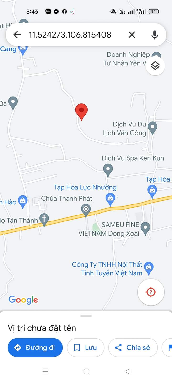 Bán đất xã Tân Thành giá 420tr dt 5×60×100tc
