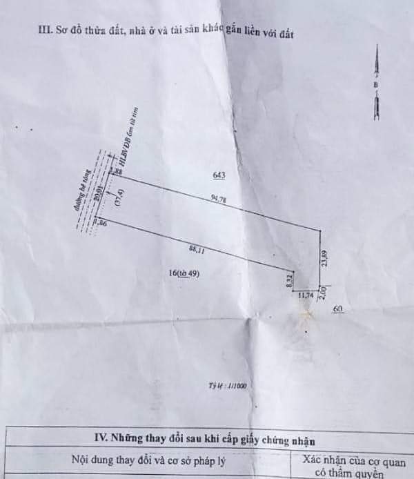 Bán đất xã Phước An giá 800tr dt 2xào