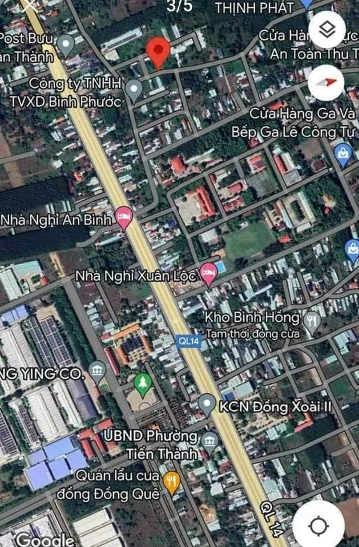 Bán đất phường Tiến Thành giá 2tỷ100 dt 12×36×100tc