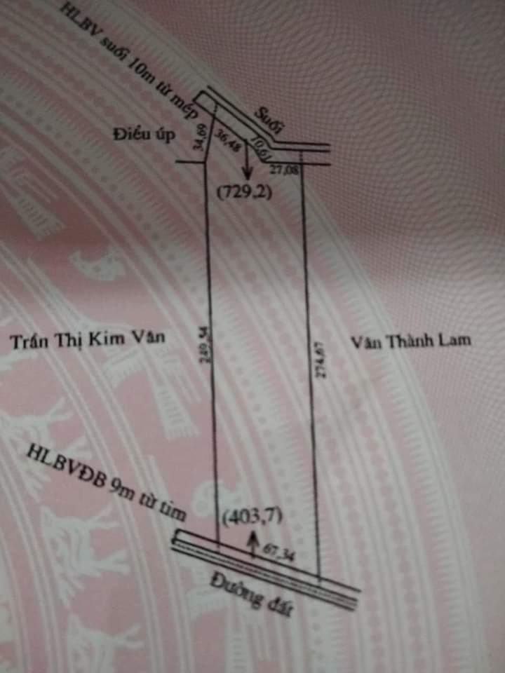 Bán đất xã Lộc tấn giá 1 tỷ 200tr dt 1 hec 7
