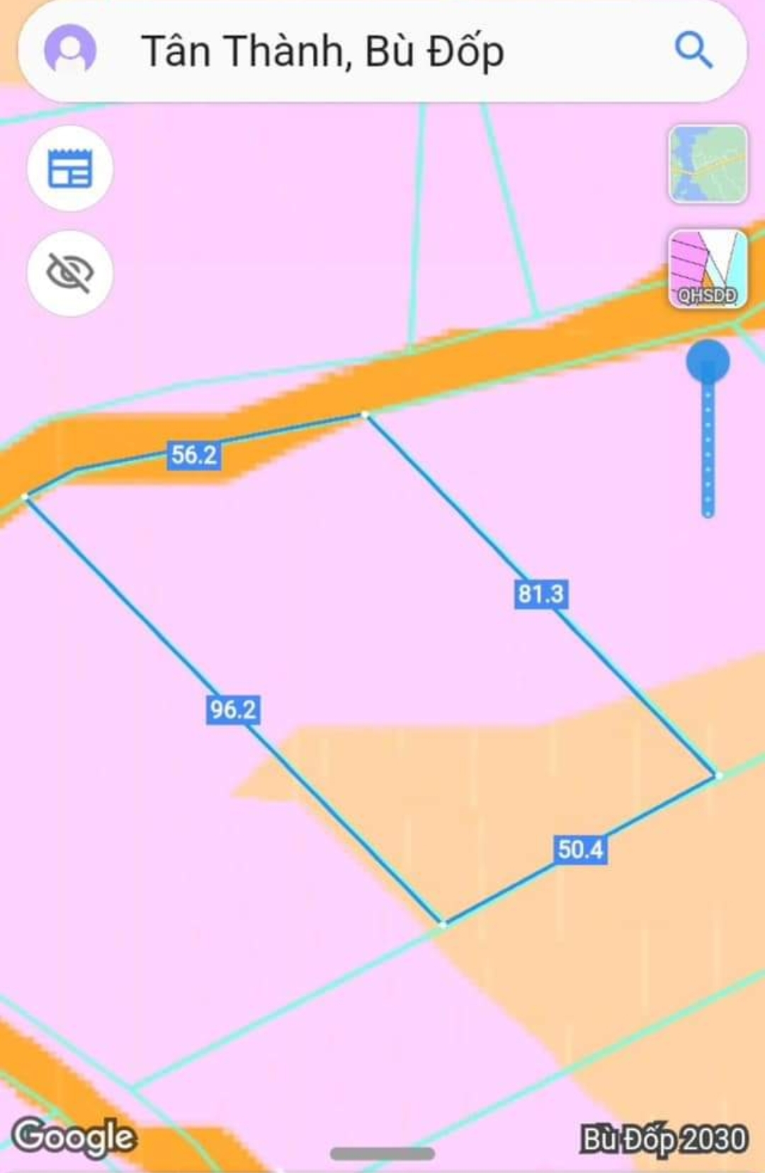 Bán đất xã Tân Thành dt 50*96 giá 2,2tỷ
