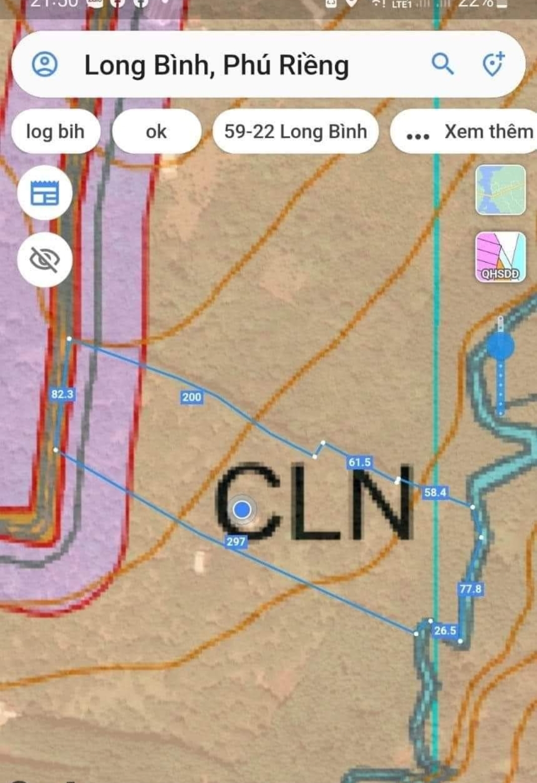 Bán đất xã Long Bình dt 2,9ha giá 1,3tỷ/ha