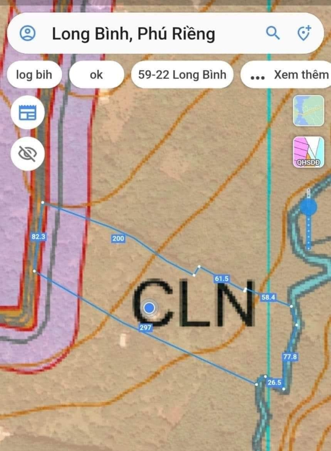 Bán đất xã Long Bình dt 2,9ha giá 1,3tỷ/ha