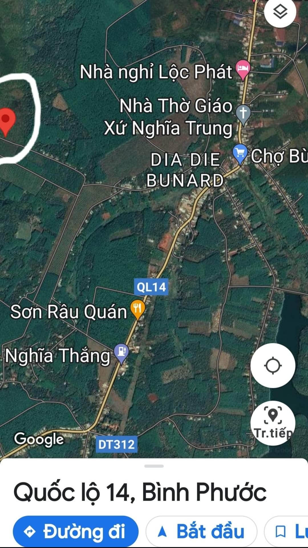 Bán đất xã Nghĩa Trung dt 10*42*100tc giá 320tr