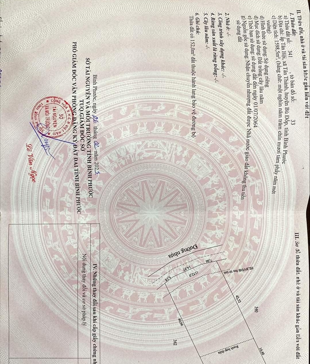 Bán đất xã Tân Thành dt 27*57 giá 30tr/m