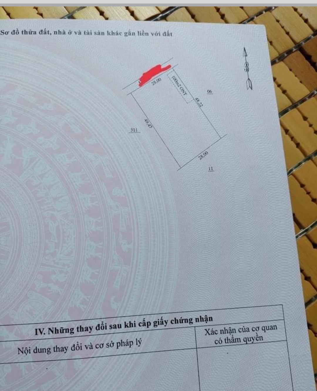 Bán đất xã Thanh Hòa dt 28*49*100tc giá 60tr/m