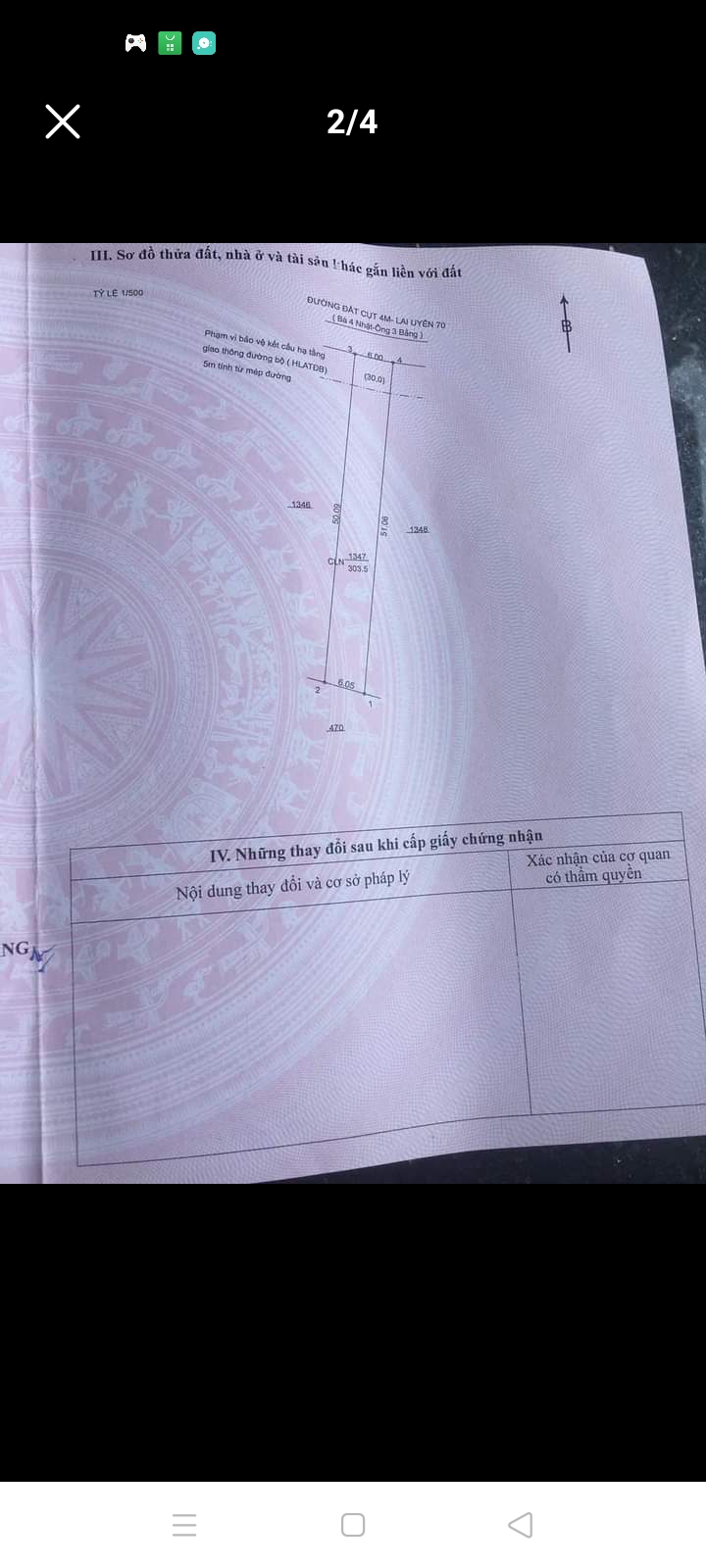 Bán đất Lai Uyên giá 590 tr dt 6*51