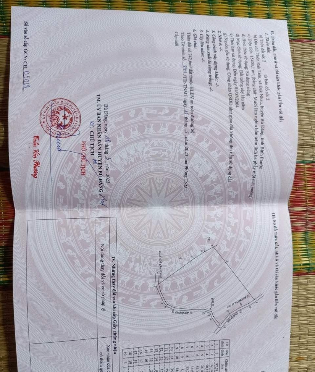 Bán đất xã Đăk Nhau dt 1,5ha giá 1,2tỷ