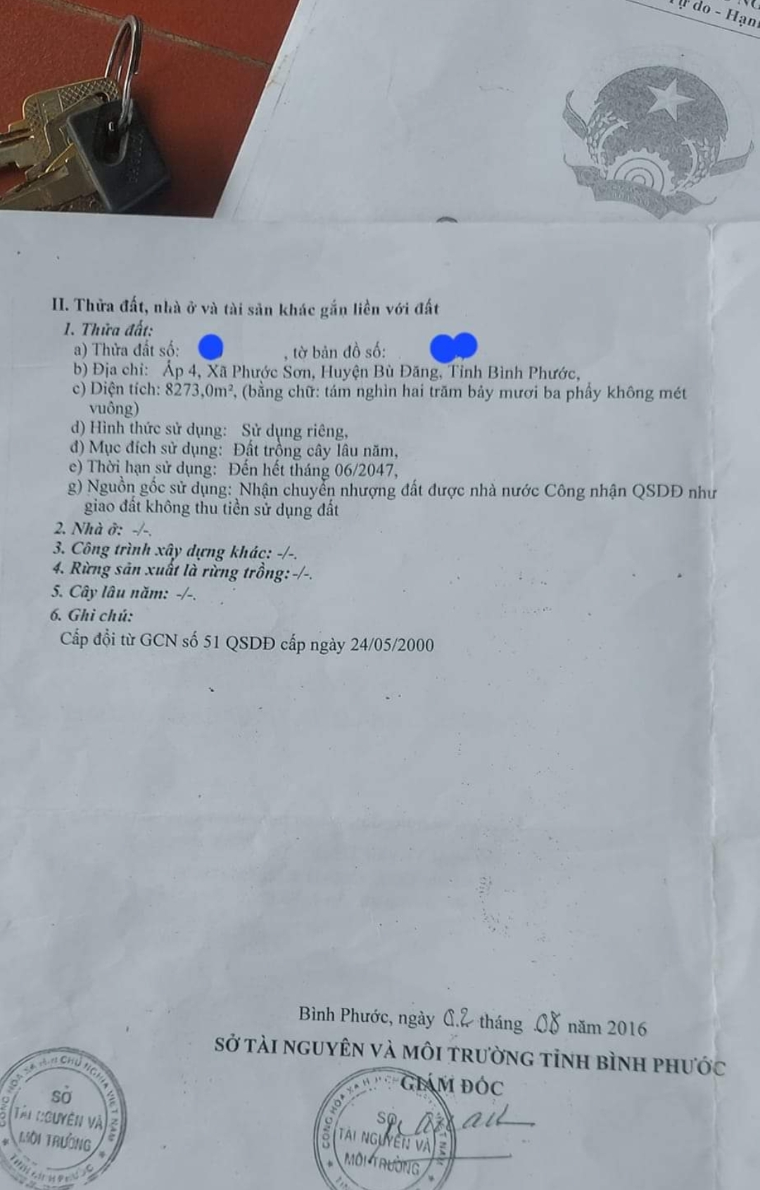 Bán đất xã Phước Sơn dt 2,5ha giá 7tỷ