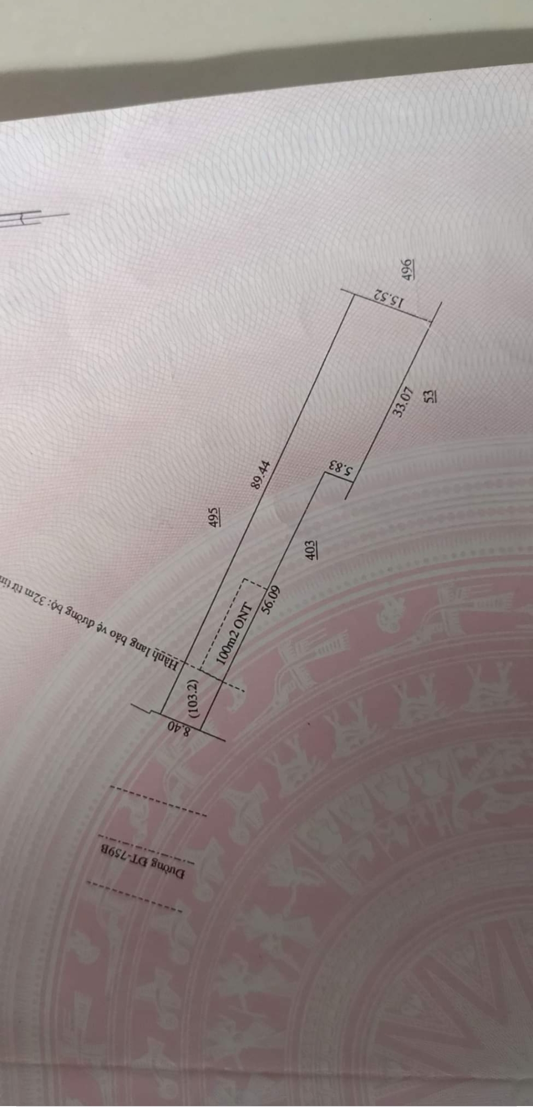 Bán đất xã Tân Tiến dt 8*89*100tc giá 1,9tỷ