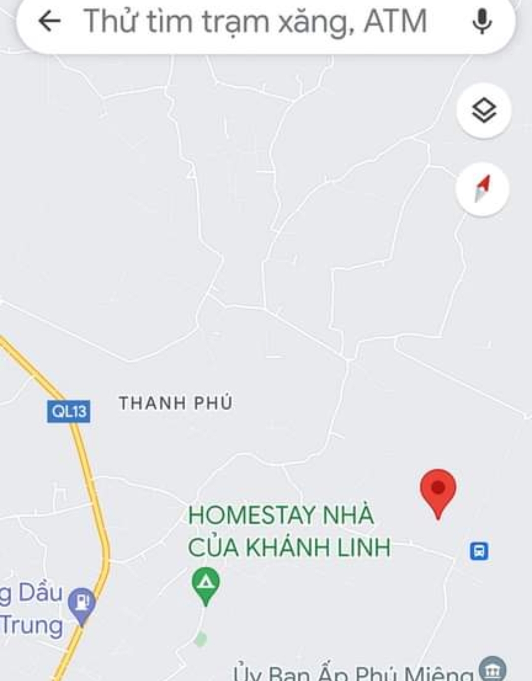 Bán đất xã Thanh Phú dt 1,7xào giá 500tr