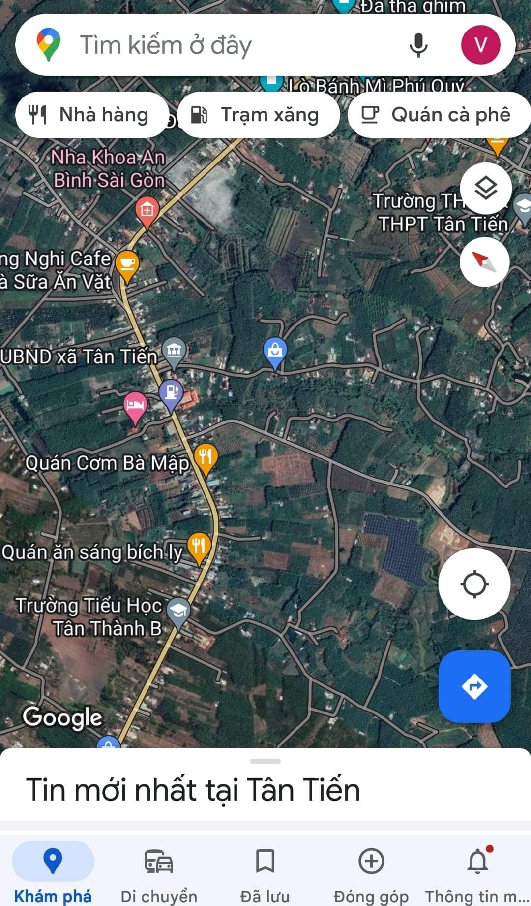 Bán đất xã Tân Tiến dt 5,10,20*140 giá 63tr/m