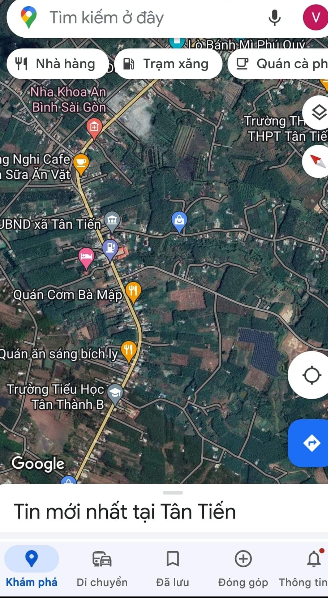Bán đất xã Tân Tiến dt 5,10,20*140 giá 63tr/m