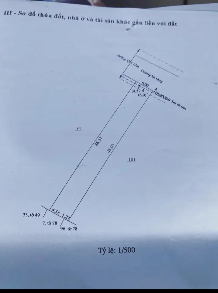 Bán nhà tt Tân Phú giá 2tỷ dt 6×46×100tc