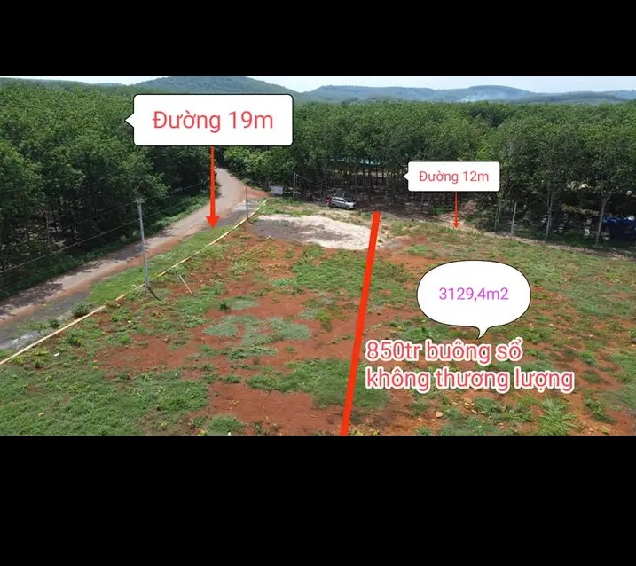 Bán đất xã Tân Lợi giá 850tr dt 3sào1