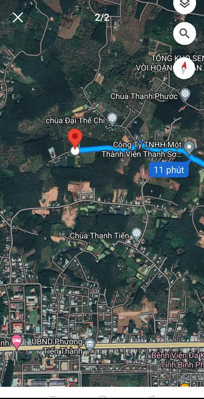 Bán đất xã Tiến Thành giá 1tỷ800 dt 18×119×50tc