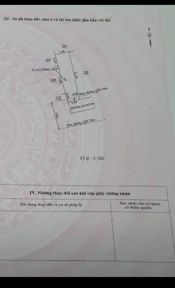 Bán đất phường Tiến Thành giá 2tỷ350 dt 6×25×100m2 tc