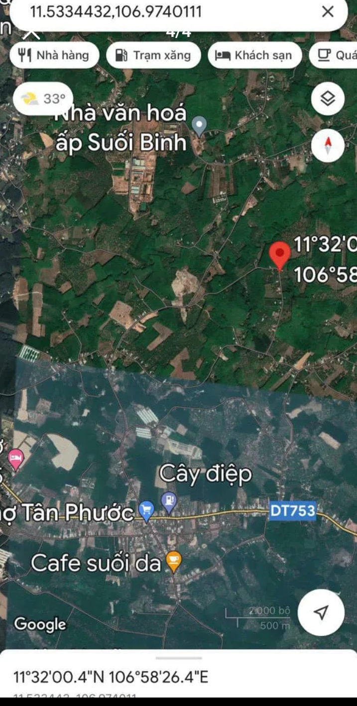 Bán đất xã Tân Phước giá 360tr dt 5×52×100tc