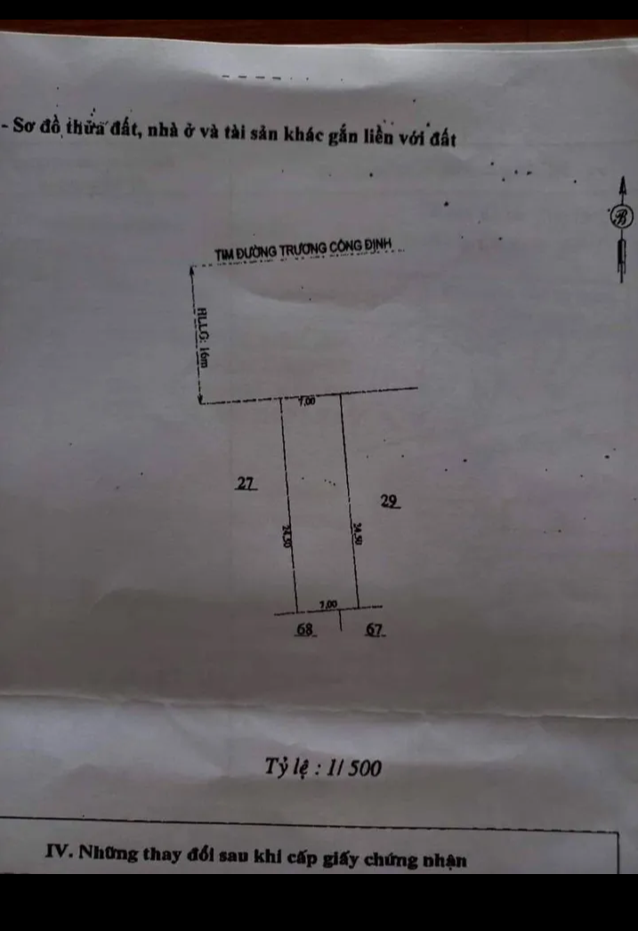 Bán đất phường Tân Phú giá 4tỷ dt 7×25×full tc