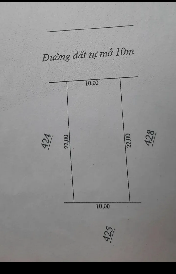 Bán đất phường Tân Bình giá 2tỷ600 dt 10×22×100tc
