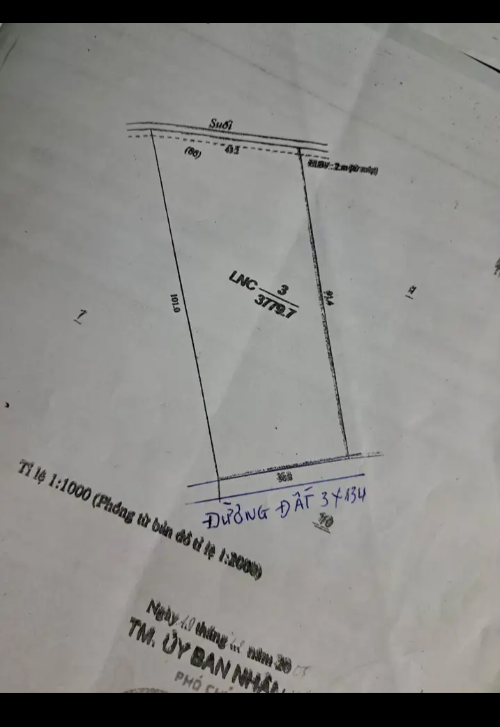 Bán đất xã Tân Lợi giá 2tỷ dt 2ha2