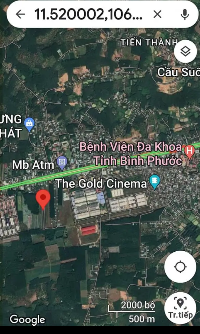 Bán đất phường Tiến Thành giá 680tr dt 5×22×50tc