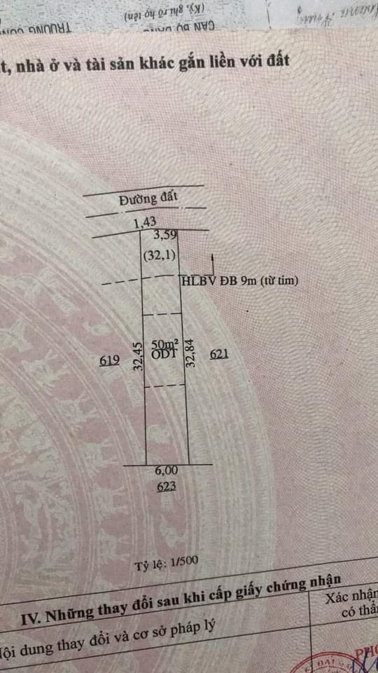 Bán đất phường An Lộc giá 650tr dt 5x32x50tc